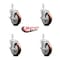Service Caster Assure Parts 190PUBPRC4P Replacement Caster Set with Brakes, 4PK ASS-SCC-SQ20S514-PPUB-MRN-TLB-34-4 - alternate 3